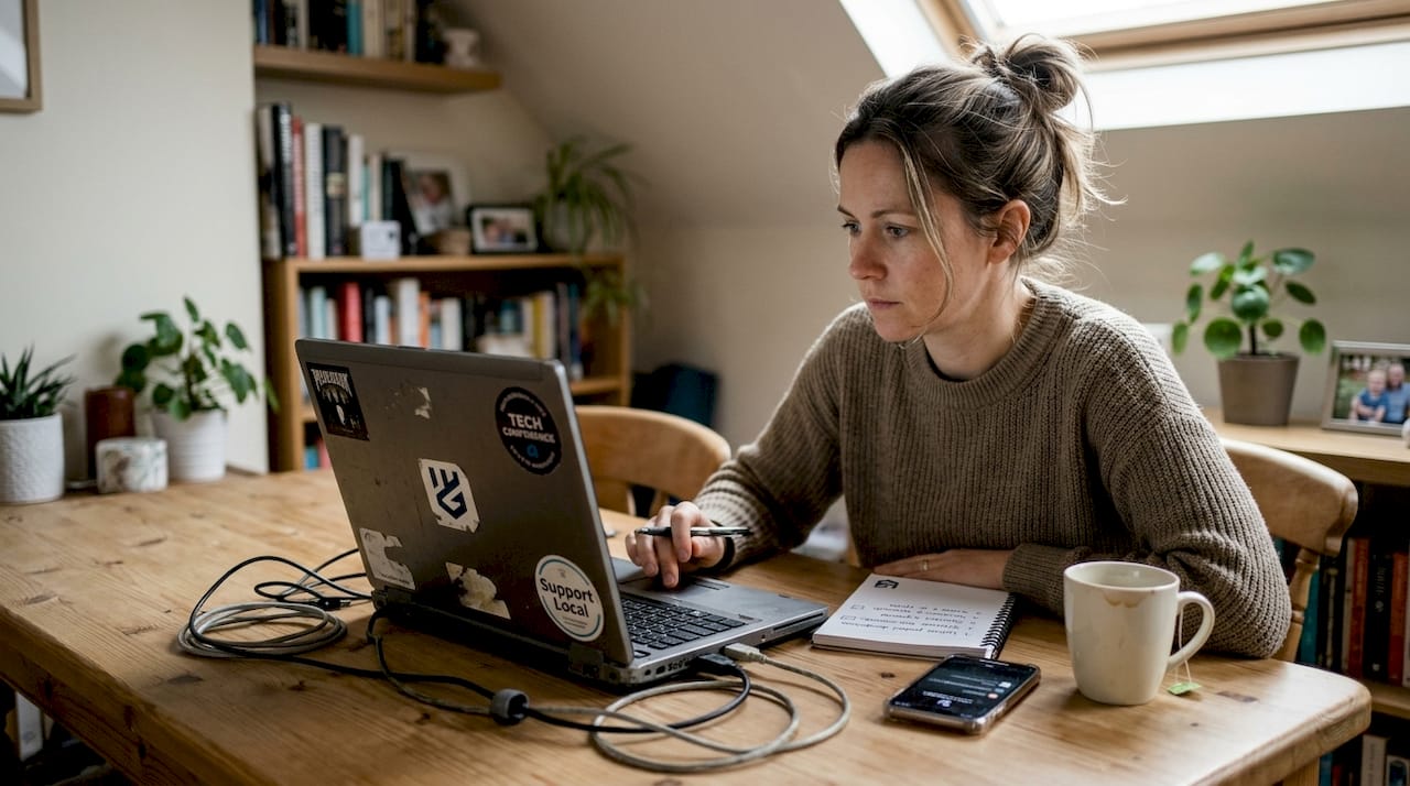 Small business owner reviews UK website