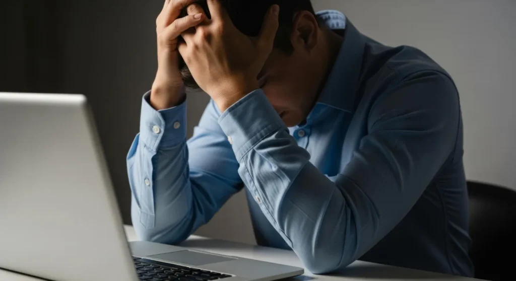 worried man